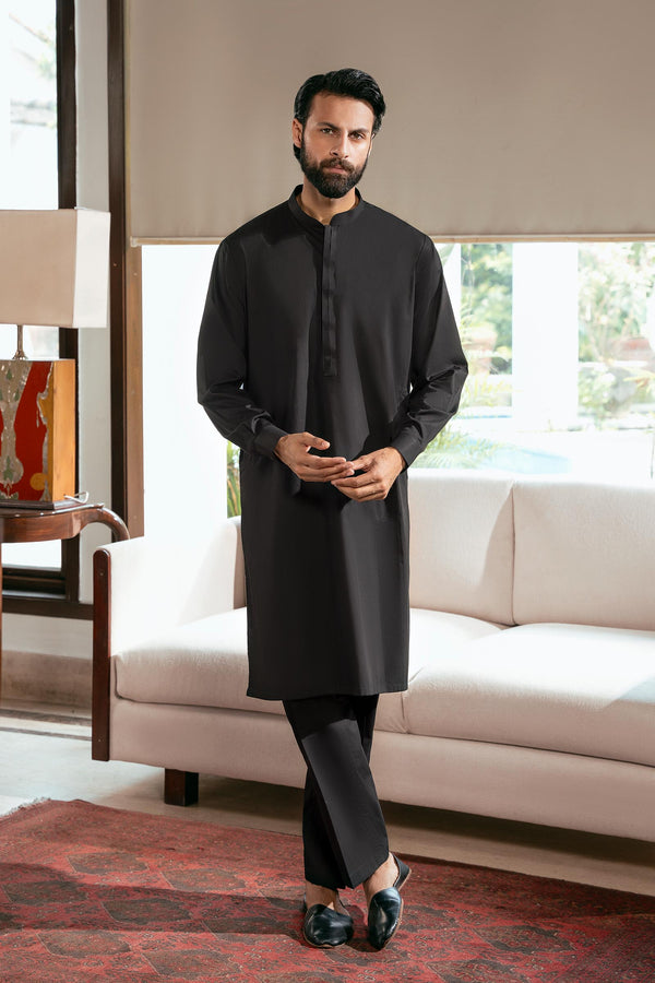 KURTA TROUSER-BLACK